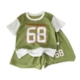 thumbnail image 1 of Ugoldhm Infant & Little Boys Sports Jersey with Number 68 Print & Shorts Set, Athletic Casual Set (6M-10Y), 1 of 5
