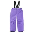 thumbnail image 1 of Ugoldhm Kids Bib Snow Pants Thick Cotton Waterproof Winter Pants for Ski Sports Outdoor Sizes 2-13, 1 of 2