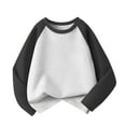 thumbnail image 1 of Ugoldhm Kids Boys' Girls' Long Sleeve Cotton Raglan Baseball Tee Casual Athletic T-Shirt Top, 1 of 6
