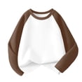 thumbnail image 1 of Ugoldhm Kids Boys' Girls' Long Sleeve Cotton Raglan Baseball Tee Casual Athletic T-Shirt Top, 1 of 6