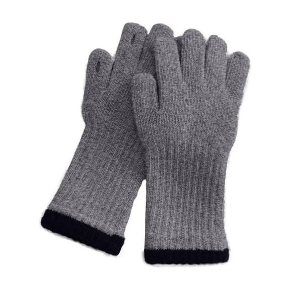 Ugoldhm Kids Cotton Knit Gloves, Touchscreen Full Fingers Warm Winter Gloves for 3-10 Years