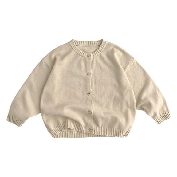 Ugoldhm Kids Fall Sweater Jacket Button Up Knit Shirts Little Girls Cardigan Spring Clothing