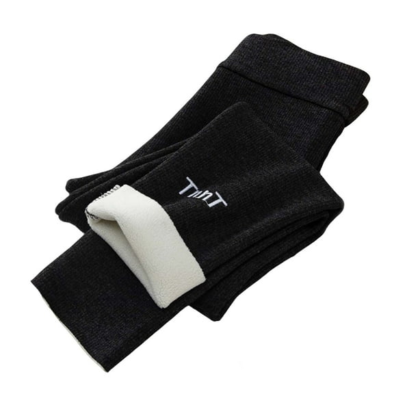 Ugoldhm Kids Fleece Lined Leggings - Fall Winter Cozy Fitted Thick Warm Pants for Age 2-13 Years