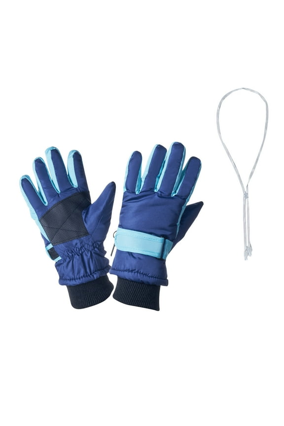 Kids' Insulated Snow Gloves 3-15Y, Waterproof Warm for Winter Sports & Extreme Cold Weather