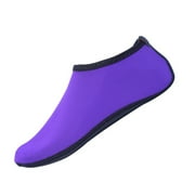 Ugoldhm Kids Solid Aqua Socks Girls Boys Water Shoes Non-Slip Grip, for Beach, Pool & Boating Size 3-11