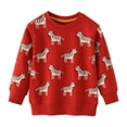 thumbnail image 1 of Ugoldhm Toddler Boys Sweatshirts Crewneck Long Sleeve Dinosaur Printed Tops Fall Fashion Shirts, 1 of 7