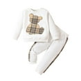 thumbnail image 1 of Ugoldhm Toddler Girls Outfits Clothes Printed Top and Pant Cute 2 Piece Set Fall Spring Clothes, 1 of 2