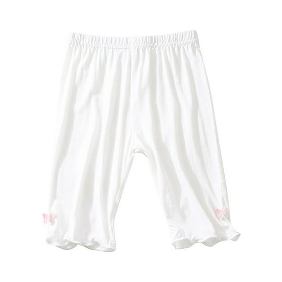 Ugoldhm Toddler Girls Safety Shorts Unisex Casual Solid Color Summer Thin Sport Bermuda Shorts Size 3-14