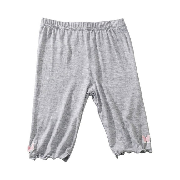 Ugoldhm Toddler Girls Safety Shorts Unisex Sport Thin Summer Solid Color Casual Bermuda Shorts Size 3-14