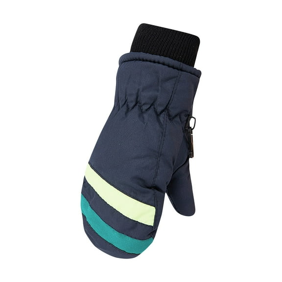 Ugoldhm Toddler Snow Mittens with Fleece Lined, Waterproof Winter Gloves for 2-5 Years Old Boys & Girls