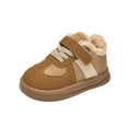 thumbnail image 1 of Ugoldhm Toddlers Casual Sneakers - Boys Girls Fleece Lined Winter Warm Skateboard Walking Shoes, 1 of 8