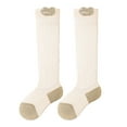 thumbnail image 1 of Ugoldhm Toddlers Ribbed Knit Crew Socks, Knee High Soft Stretch Everyday Socks for Boys & Girls, 1 of 4