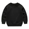 thumbnail image 1 of Ugoldhm Toddlers and Kids Sweatshirts Drop Shoulder Long Sleeve Thermal Tops Fall Winter Shirts Sizes 1-13, 1 of 3