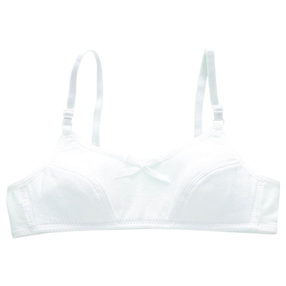 Ugoldhm Training Bras for Girls Solid Color Padding Seamless Sports Seamless Bra Size 9-16
