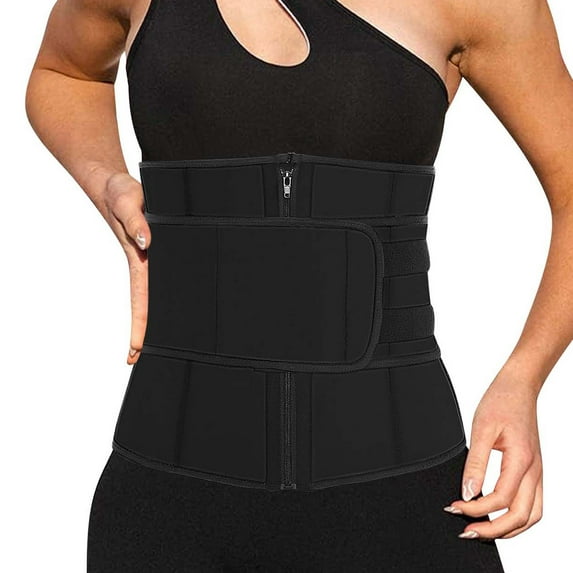 Ugoldhm Women's Adjustable Hook Waist Belt - Sports Sweat Weight Loss Fitness Trimmer Girdle