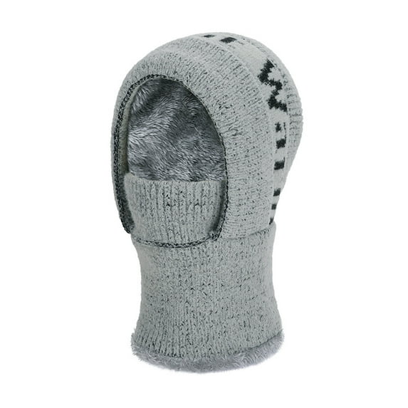 Ugoldhm Women's Winter One-Piece Balaclava Hat - Chunky Beanie with Mask & Neck Warmer for Ski Snow