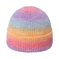 thumbnail image 1 of Ugoldhm Women's Winter Soft Knitted Beanie - Cuffed Warm Skull Cap, Gradient Color Design, 1 of 3