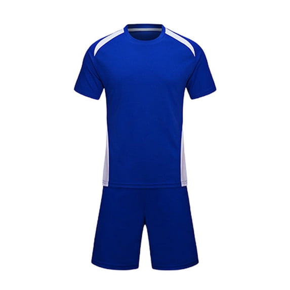 Ugoldhm Youth Soccer Uniform Set Including Short Sleeve Jersey and Shorts, Quick-Dry Breathable Sports Set for 4-13 Years