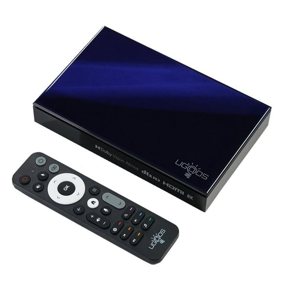 Ugoos SK1 8K Ultra HD TV Box Amlogic S928X-K Android 11.0 LPDDR4 8GB RAM 128GB WiFi6 1000M BT5.2 USB3.0 Support AV1 H.265 8K 60fps VP9 HDR Box, Navy Blue
