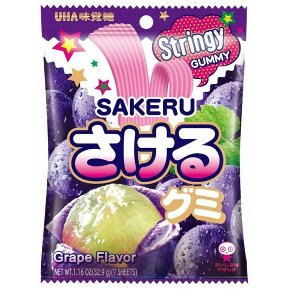 UHA Mikakuto Sakeru Gummy Candy – Peelable Fruit Gummies Made in Japan