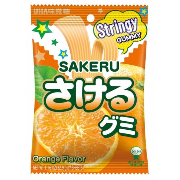 UHA Mikakuto Sakeru Gummy Candy Peelable Fruit Gummies Made in Japan