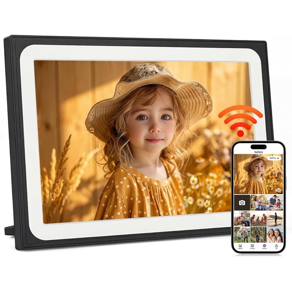 Uhale 10.1 Inch HD Touch Screen Digital Picture Frame WiFi 16GB Auto-Rotate Photo Video Sharing