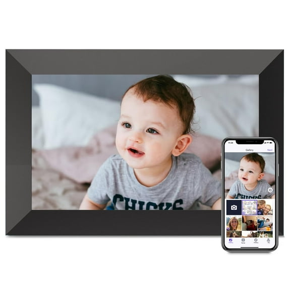 Uhale Digital Picture Frame, 10.1-inch High Definition Touch Screen, 16GB Memory, Digital Photo Frame with Automatic Rotation Feature C93
