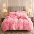 thumbnail image 1 of Uhamho 3-Pieces Pink Duvet Bedding Sets, King, 1 of 6