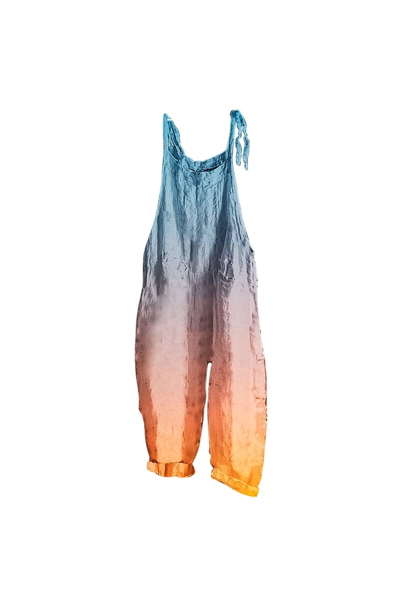 Jumpsuits for Women Fashion Bib Pants Overalls Baggy Rompers Jumpsuits with Pockets Casual Loose Bib Overall on Clearance