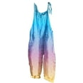 thumbnail image 1 of Uheoun Jumpsuits for Women Fashion Bib Pants Overalls Baggy Rompers Jumpsuits with Pockets Casual Loose Bib Overall on Clearance, 1 of 5