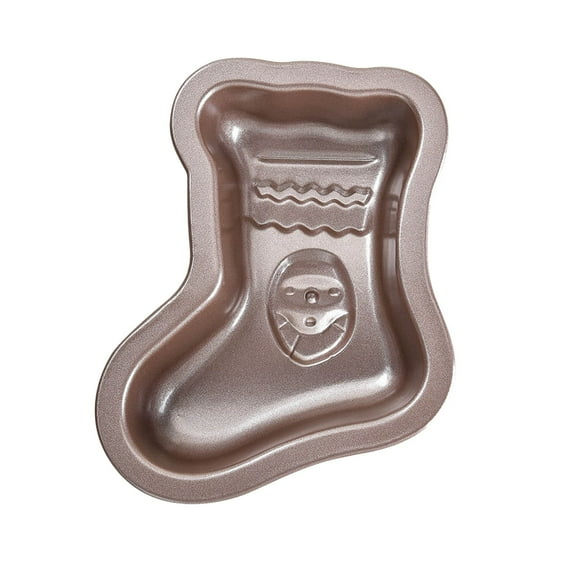 Uhnauch Christmas Boots Shape Mini Cake Pan Pie Molds,Cake Tin Non Stick Bakeware For Christmas Cake Chocolate Fondant Sweets Baking Molds