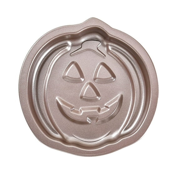 Uhnauch Halloween Pumpkin Shape Mini Cake Pan Pie Molds, 5.3Inch Cake Non Stick Bakeware For Halloween Cake Chocolate Fondant Sweets Baking Molds