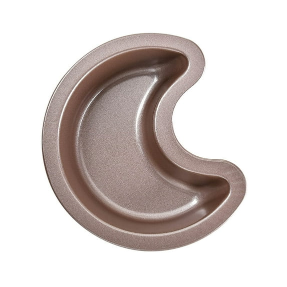 Uhnauch Mini Moon-Shaped Cake Pan, Non-Stick Moon-Shaped Baking Pan Durable Cake Mold For Baking Cakes Brownies Baking Mold Oven And Mircowave Safe