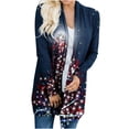 thumbnail image 1 of Uhndy 2022 Jackets for Women, Women Autumn And Winter Loose Long-sleeved Cardigan Christmas Print Coat Winter Coats Christmas Gifts for Women, 1 of 6