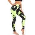 thumbnail image 1 of Uhndy High Waist Casual Yoga Sports Workout Tie Dye Tights Leggings Trouser Pants For Women Print Jogging Running Sports Gym Fitness Leggings Sweat Pants For Ladies blackyellow M, 1 of 3