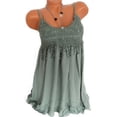 thumbnail image 1 of Uhndy Plus Size Womens Sleeveless Sundress Summer Strappy Lace Mini Dress Beach Tank Tops, 1 of 1