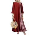 thumbnail image 1 of Uhndy Sleeveless Casual Tank Dress For Women Summer Beach Comfy Maxi Dress Crew Neck Floral Printed T Shirt Dress, 1 of 3