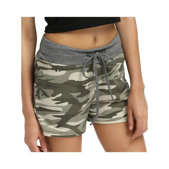 Uhndy Summer Casual Pajamas Shorts for Ladies Loungewear Sleep Shorts Pajama Bottom Sleep Night wear PJ for Women Camouflage1 M