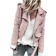 thumbnail image 1 of Uhndy Winter Jackets Coats for Women, Fashion Women Long Sleeve Open Front Short Cardigan Zipper Jacket Coat Top Christmas Gifts for Women, 1 of 6