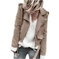 thumbnail image 1 of Uhndy Winter Jackets Coats for Women, Fashion Women Long Sleeve Open Front Short Cardigan Zipper Jacket Coat Top Christmas Gifts for Women, 1 of 6