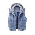 thumbnail image 1 of Uhndy Winter Jackets Coats for Women, Fashion Women Plus Velvet Long-sleeve Slim-fit Jacket Denim Blouse Vest Coat Christmas Gifts for Women, 1 of 6