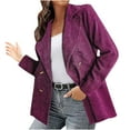 thumbnail image 1 of Uhndy Winter Jackets Coats for Women, Fashion Women Solid Color Double Breasted Autumn And Winter Small Suit Jacket Christmas Gifts for Women, 1 of 6