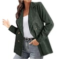 thumbnail image 1 of Uhndy Winter Jackets Coats for Women, Fashion Women Solid Color Double Breasted Autumn And Winter Small Suit Jacket Christmas Gifts for Women, 1 of 6