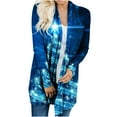 thumbnail image 1 of Uhndy Winter Jackets Coats for Women, Women Autumn And Winter Loose Long-sleeved Cardigan Christmas Print Coat Christmas Gifts for Women, 1 of 6