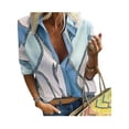 thumbnail image 1 of Uhndy Women's Plus Size Button Down Plaid Tops Casual Loose Long Sleeve Shirts Blouses, 1 of 1