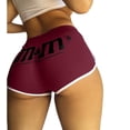 thumbnail image 1 of Uhndy Women's Regular Plus Size Yoga Boots Shorts Sexy Printed Sports Hot Pants Panties, Women's Yoga Letters Print Briefs, 1 of 2