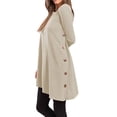 thumbnail image 1 of Uhndy Womens Fall Long Sleeve Tunic Tops For Leggings Crew-Neck Casual Blouse T-Shirt Side Button Swing Shirt Flowy Long Tops, 1 of 5