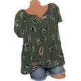 thumbnail image 1 of Uhndy Womens Plus Size Tee Polka Dot Short Sleeve T-shirt Blouse Loose Summer Casual Tops-LQ, 1 of 1