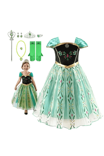 christmas princess dress up Snow Princess Dress Girls Cosplay Party Fancy Costume Christmas Dress up, Girl's, Size: 150 for 7-8Y, Blue