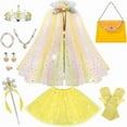 thumbnail image 1 of 【Uhome】Princess Dress up Clothes for Little Girl, 11Pcs Princess Cape with Crown, Princess Dresses for Girl 3-8 Birthday Gift, 1 of 7